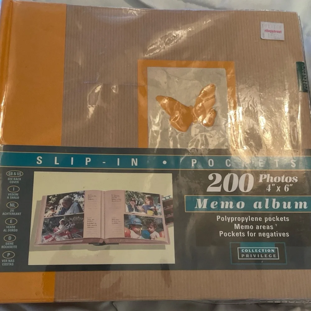 New (laminated removable cover)Vntg Scrapbook, photo album, Memo album, journal.